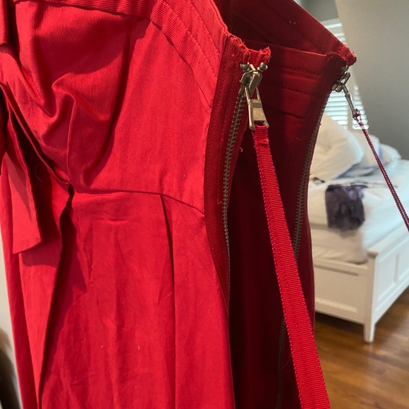 Marc Jacobs Red Bow Cord Dress - Picture 3 of 4